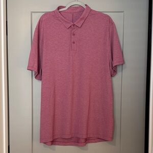 lululemon athletica Men's Polo Shirt - Heathered Pink